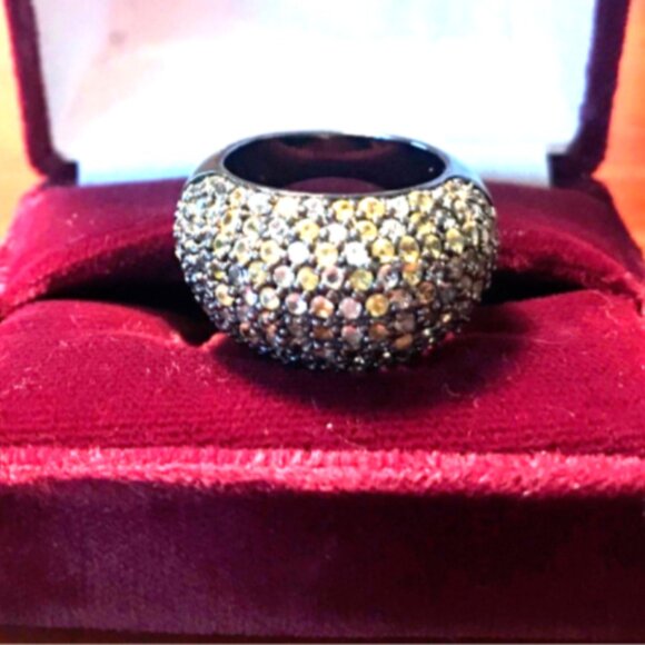 MCL Matthew Campbell Laurenza Gorgeous Sapphire Stardust Ring Sz 7 - Picture 1 of 4